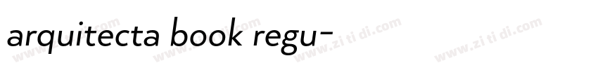 arquitecta book regu字体转换